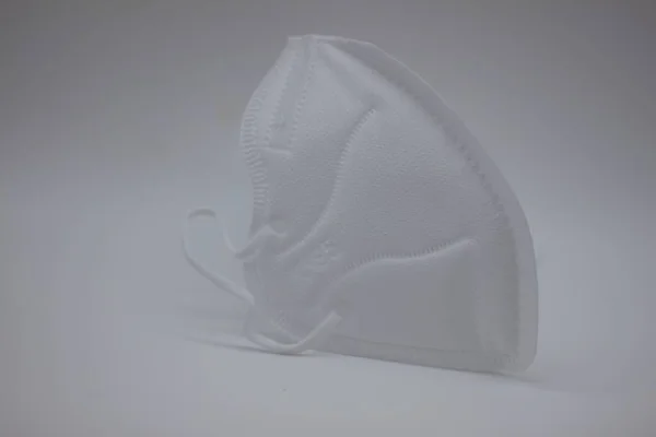 Λευκή Μάσκα Fp2 Για Προστασία Από Covid — Φωτογραφία Αρχείου