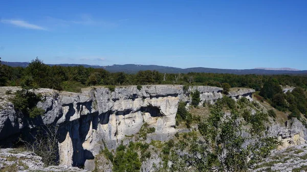 İspanya, Navarra 'daki Sierra de Urbasa' nın doğal manzarası