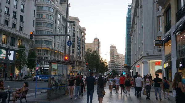 Madrid Spanje September 2020 Uitzicht Gran Madrid Tijdens Covid Pandemie — Stockfoto