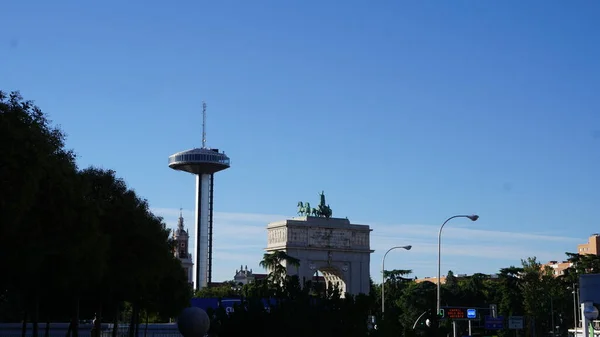 Madrid Spagna Settembre 2020 Arco Della Vittoria Madrid Spagna — Foto Stock