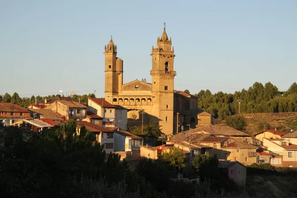Elciego Alava Pays Basque Septembre 2020 Paysage Eglise Elciego Rioja — Photo
