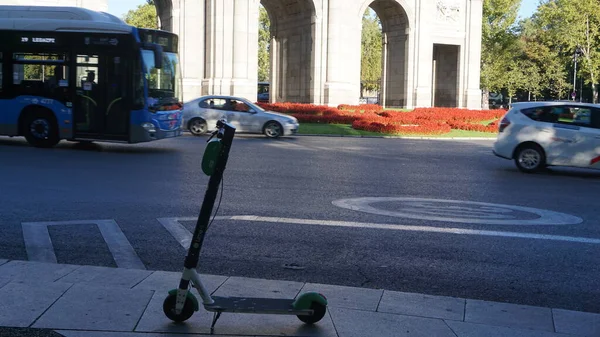 Madrid Espagne Septembre 2020 Scooter Électrique Est Prêt Pour Nex — Photo