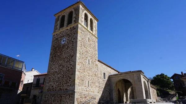 Kościół Garganta Los Montes Miasto Znaczeniu Turystycznym Sierra Madrid — Zdjęcie stockowe