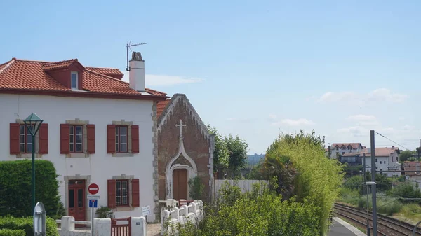 Biarritz Francja Czerwca 2020 Typowy Dom Kraju Basków Akwitanii Francja — Zdjęcie stockowe