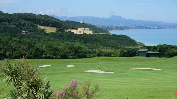 Aquitania Francia Giugno 2020 Paesaggio Del Campo Golf Aquitania Francia — Foto Stock