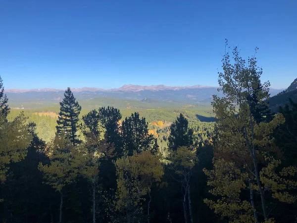 Paisagem Árvores Montanhas Outono Golden Gate Canyon State Park Colorado — Fotografia de Stock