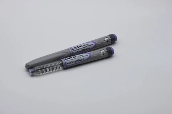 Madrid Spain October 2020 Insulin Pen Medical Devices Used Self — Stock Photo, Image