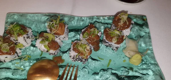 Sushi Grzybowe Restauracji — Zdjęcie stockowe