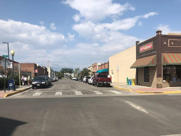 Salida Colorado Estados Unidos Septiembre 2020 Salida Colorado Shopping Street — Foto de Stock