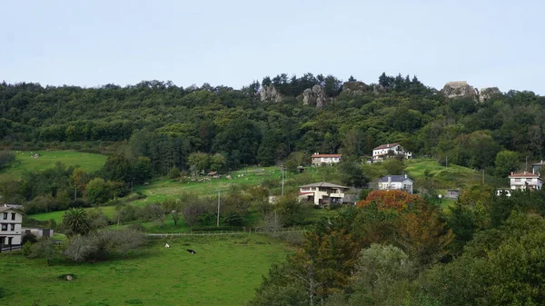 Paesaggi Dei Paesi Baschi Sulle Montagne Gipuzkoa — Foto Stock