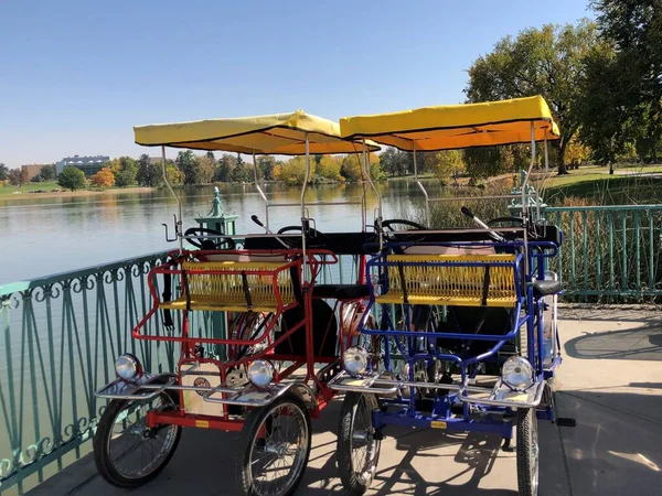 Denver Colorado Stati Uniti Ottobre 2020 Pedalò Turisti Denver City — Foto Stock