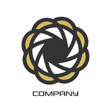 Bir fotoğraf ve çiçek logo örneği