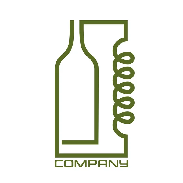 Logo Distillateur Flacon — Image vectorielle