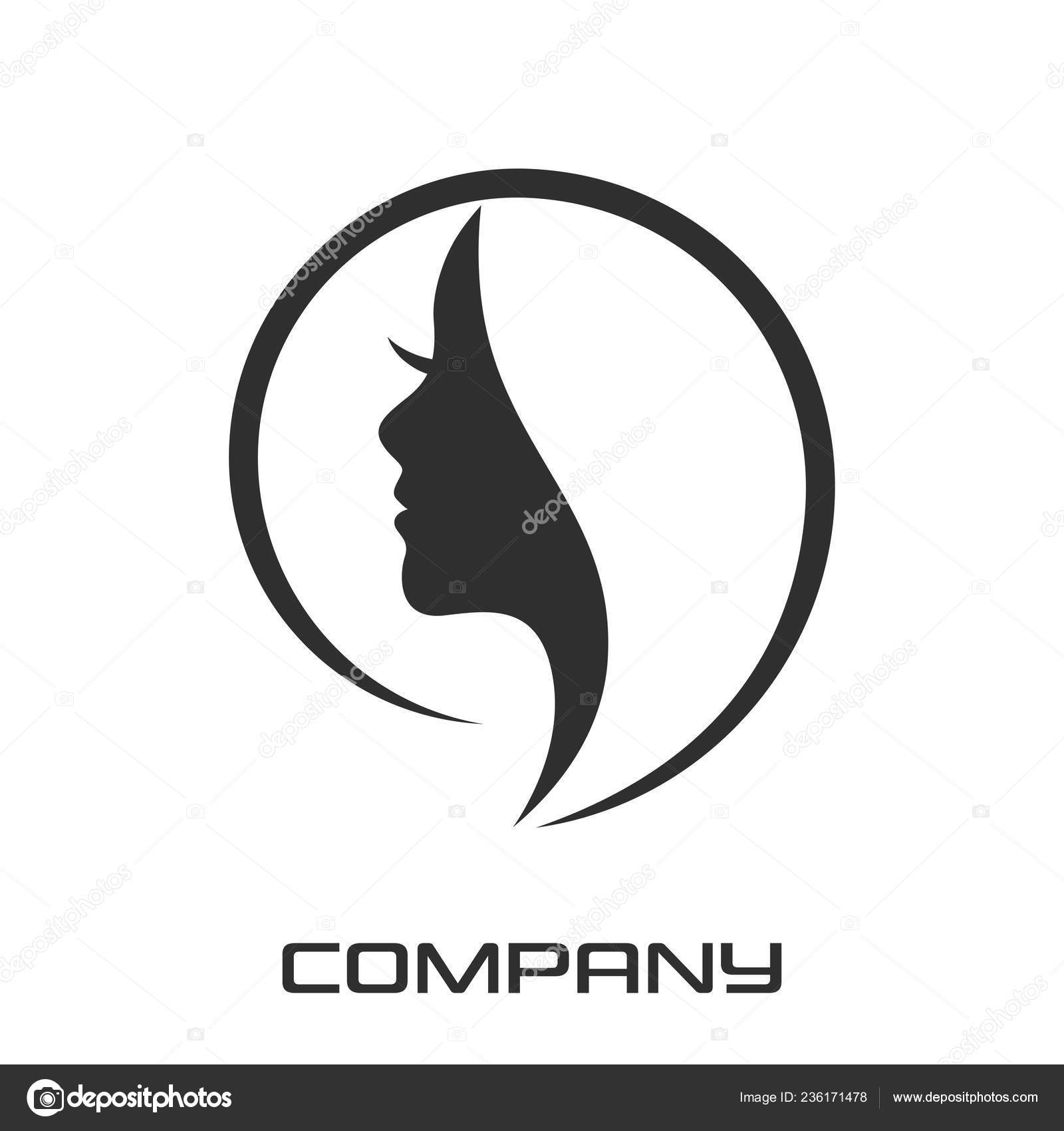Beautiful Female Face Beauty Logo Stock Vector by ©Valentin1982 236171478