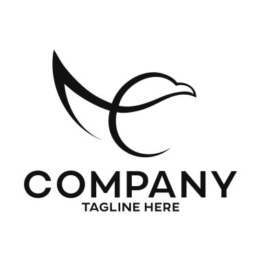 Mektup e ve kartal logo