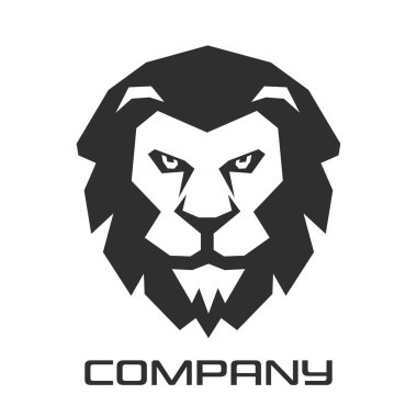 Modern aslan Logo baş