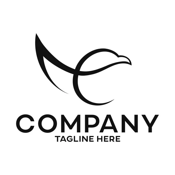 Lettre Logo Aigle — Image vectorielle