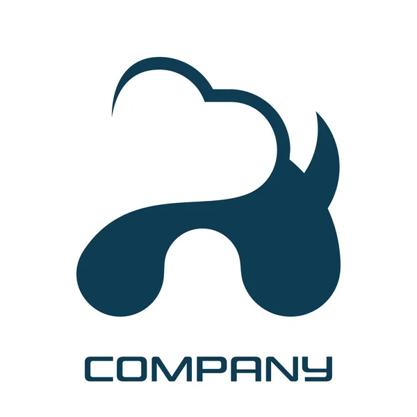Dog Heart Logo — Stock Vector