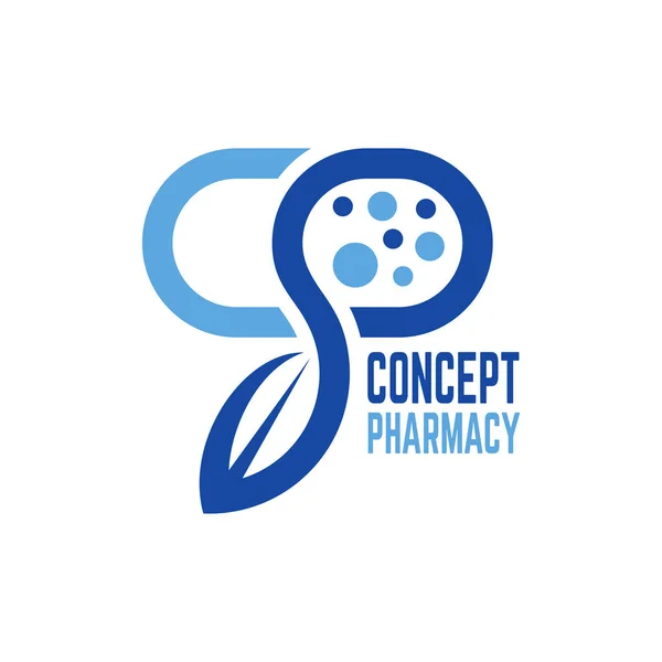 Logo Farmacia Concepto Moderno — Archivo Imágenes Vectoriales