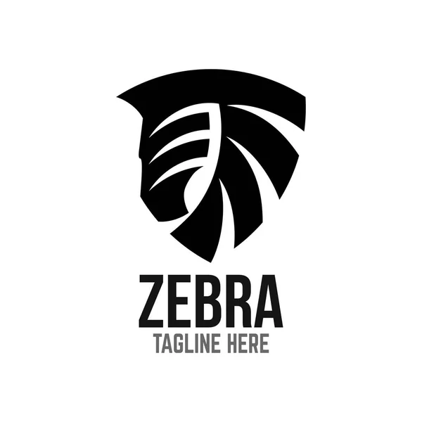 Exemple Logo Moderne Tête Zèbre — Image vectorielle