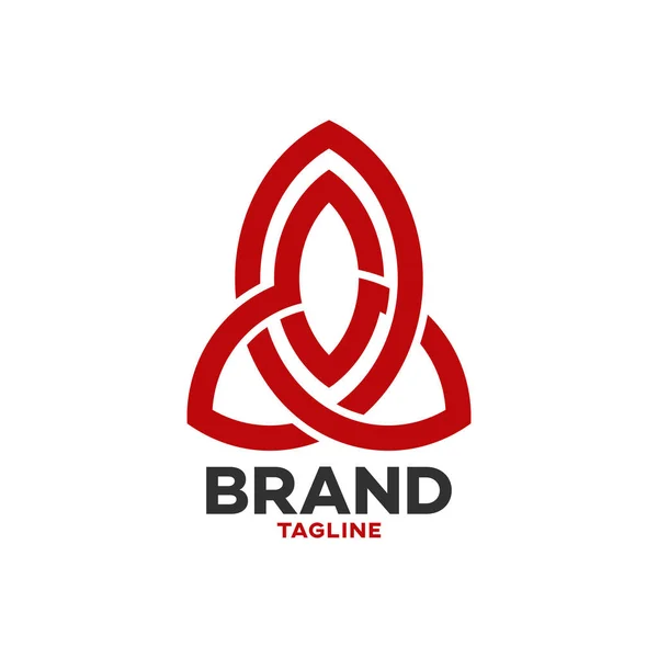 Logotipo Foguete Linha Sólida Moderna — Vetor de Stock