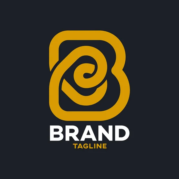 Boulangerie Moderne Logo Lettre — Image vectorielle