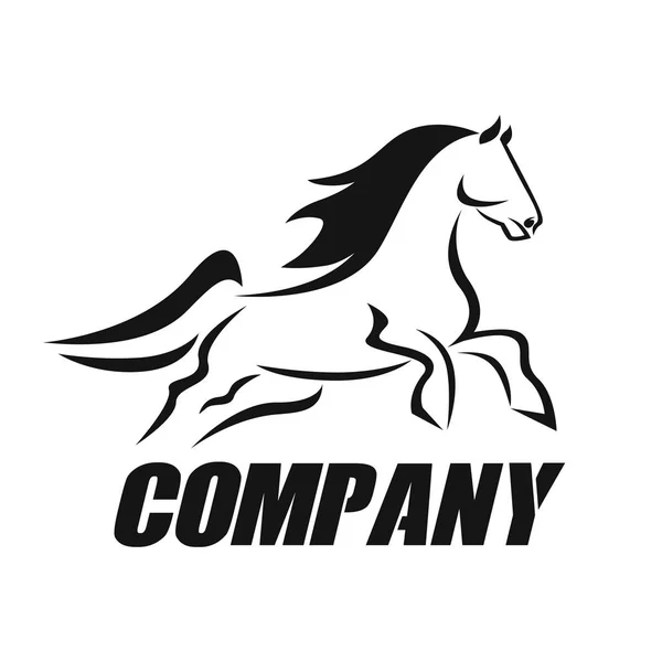 Logotipo Cavalo Moderno Ilustração Vetorial — Vetor de Stock