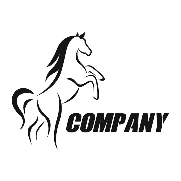 Modern Horse Logotyp Vektor Illustration — Stock vektor