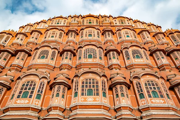 Hawa Mahal Słoneczny Dzień Jaipur Rajasthan Indie Barwnym Świecie Unesco — Zdjęcie stockowe