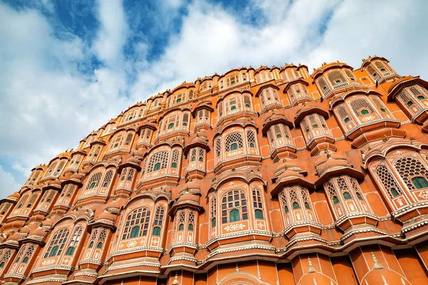 Hawa Mahal Día Soleado Jaipur Rajastán India Patrimonio Mundial Unesco —  Fotos de Stock