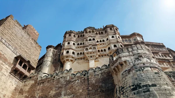 Fuerte Mehrangarh Jodhpur Rajastán India Patrimonio Mundial Unesco — Foto de Stock