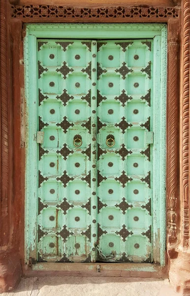 Antique Rustic Ancient Wooden Door Architectural Element — Stock Photo, Image