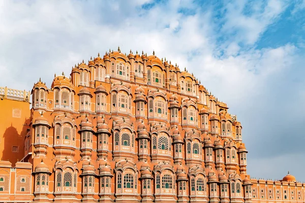 Hawa Mahal Μια Ηλιόλουστη Ημέρα Τζαϊπούρ Ρατζαστάν Ινδία Ένα Μνημείο — Φωτογραφία Αρχείου