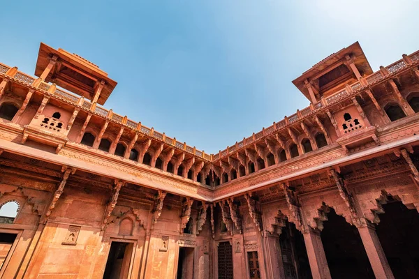 Fort Agra Agra Uttar Pradesh Indie Listę Światowego Dziedzictwa Unesco — Zdjęcie stockowe