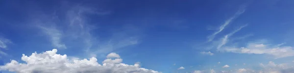 Cielo Panoramico Con Nuvole Una Giornata Sole Bella Nube Cirri — Foto Stock