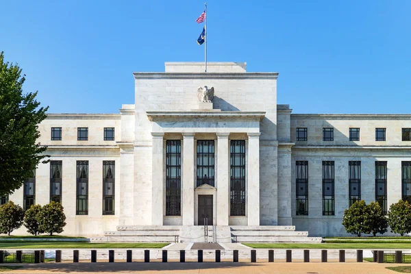 Federal Reserve Κτίριο Έδρα Της Federal Reserve Bank Washington Ηπα — Φωτογραφία Αρχείου