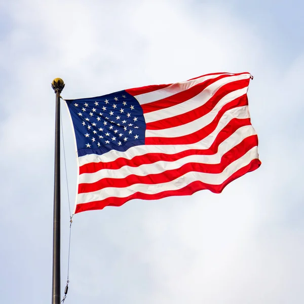 United States America Flag Sunny Day — Stock Photo, Image