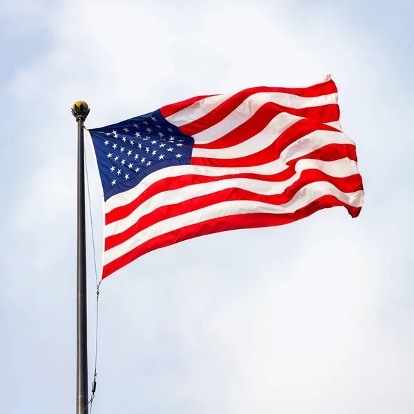 United States America Flag Sunny Day — Stock Photo, Image