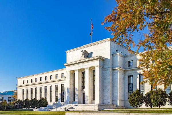 Federal Reserve Épület Federal Reserve Bank Gyöngyösön Washington Amerikai Egyesült — Stock Fotó