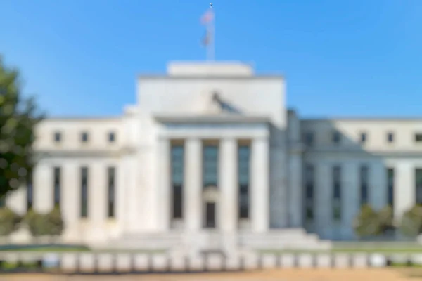 Out Focus Federal Reserve Building Headquater Federal Reserve Bank Washington — Stock Photo, Image