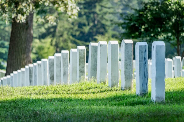 Βαρεία Πέτρες Στο Νεκροταφείο Του Άρλινγκτον Άρλινγκτον Βιρτζίνια Ηπα — Φωτογραφία Αρχείου