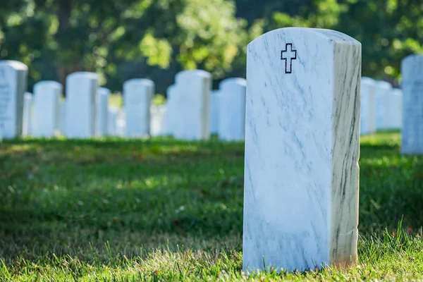 Grave Stones Arlington Cemetery Arlington Virginia Usa — Stock Photo, Image