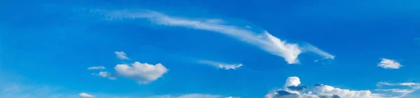 Panorama Sky Cloud Sunny Day Beautiful Cirrus Cloud — Stock Photo, Image