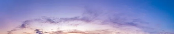 Twilight Panorama Sky Background Colorful Cloud Dusk Panoramic Image — Stock Photo, Image