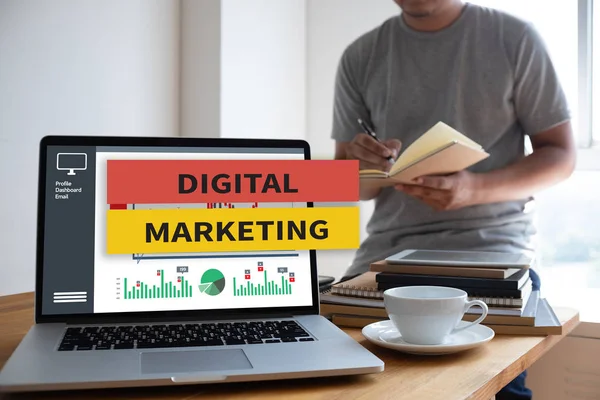 Digitale Marketing Nieuw Opstartproject Millennials Business Team Handen Aan Het — Stockfoto