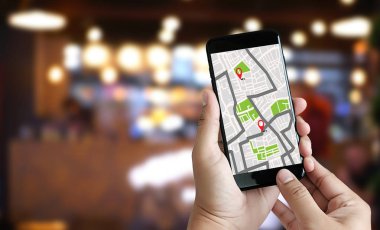 GPS Haritası Hedef Ağ Bağlantısı Konum Sokak Haritası GPS Simgeleri Navigasyonu