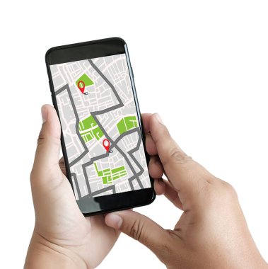 GPS Haritası Hedef Ağ Bağlantısı Konum Sokak Haritası GPS Simgeleri Navigasyonu