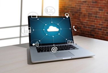 Cloud Computing Diyagramı Ağ veri depolama teknolojisi hizmeti