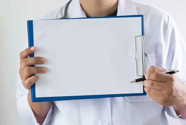 Doctor Workhard Patient Notes Medical Copy Space — Stock Photo, Image