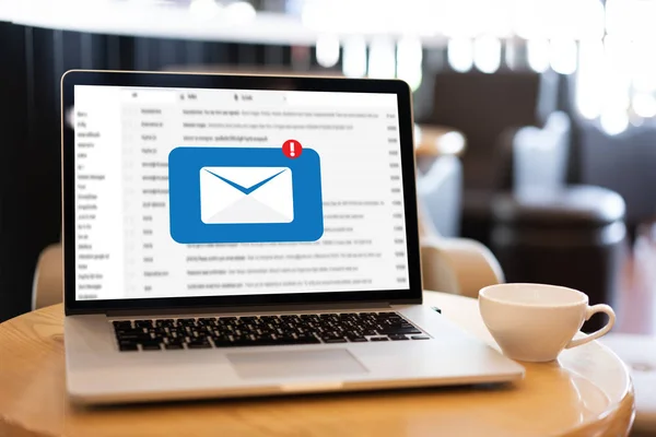 Mail Comunicação Mensagem Conexão Para Enviar Contatos Telefone Global Letters — Fotografia de Stock